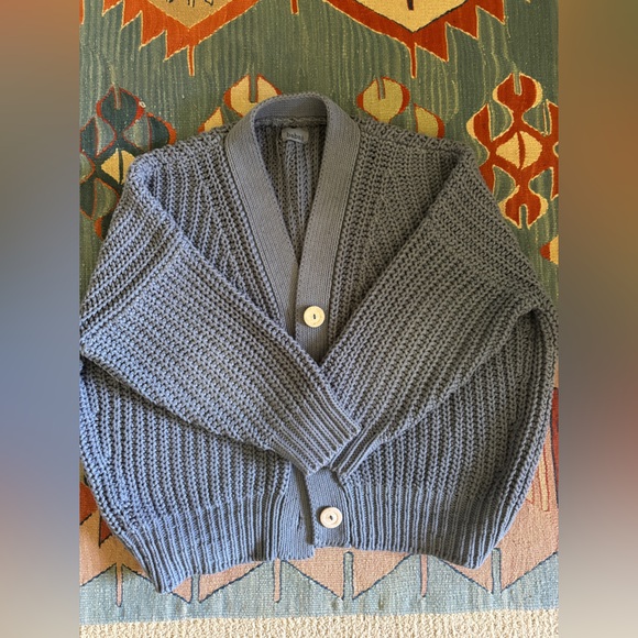 Babaa No 18 Cardigan Midnight Ocean EUC - Picture 1 of 11